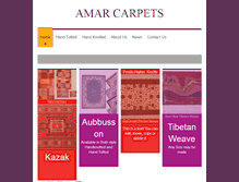 Tablet Screenshot of amarcarpets.com